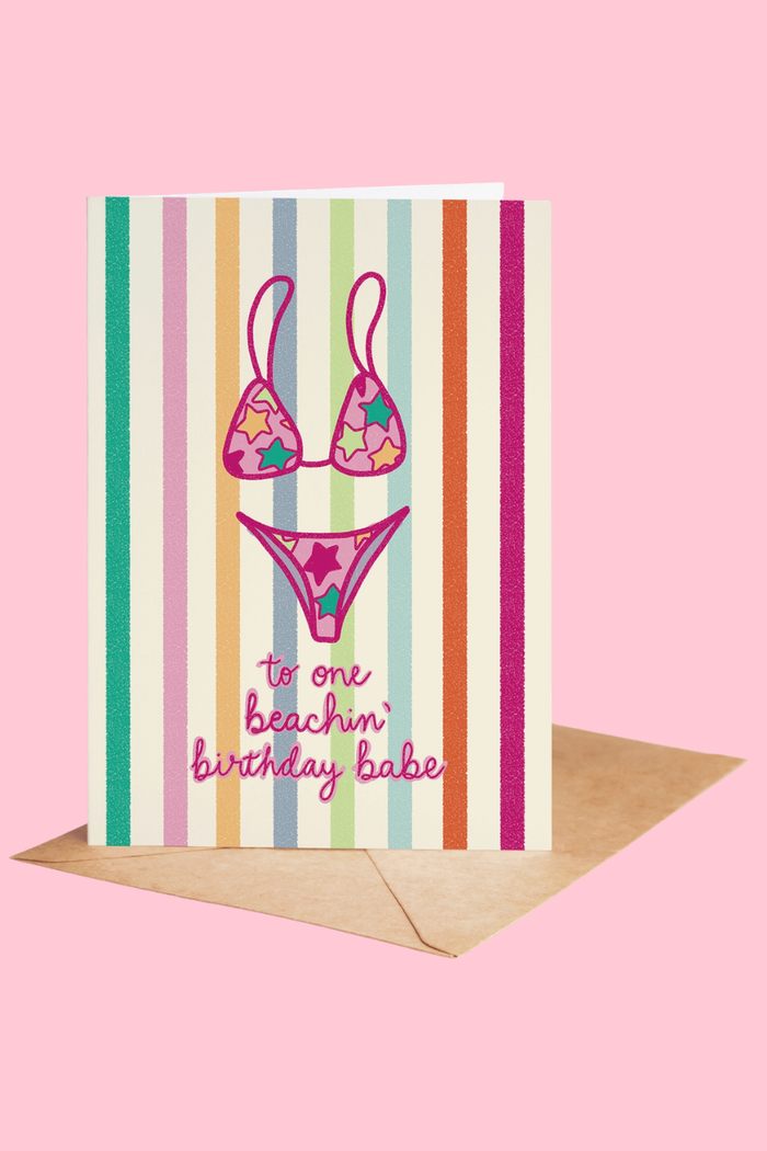 Beachin' Birthday Babe Card