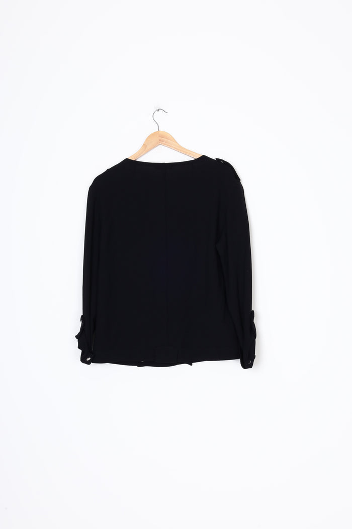 Caroline Sills Womens Black Jacket Size 12