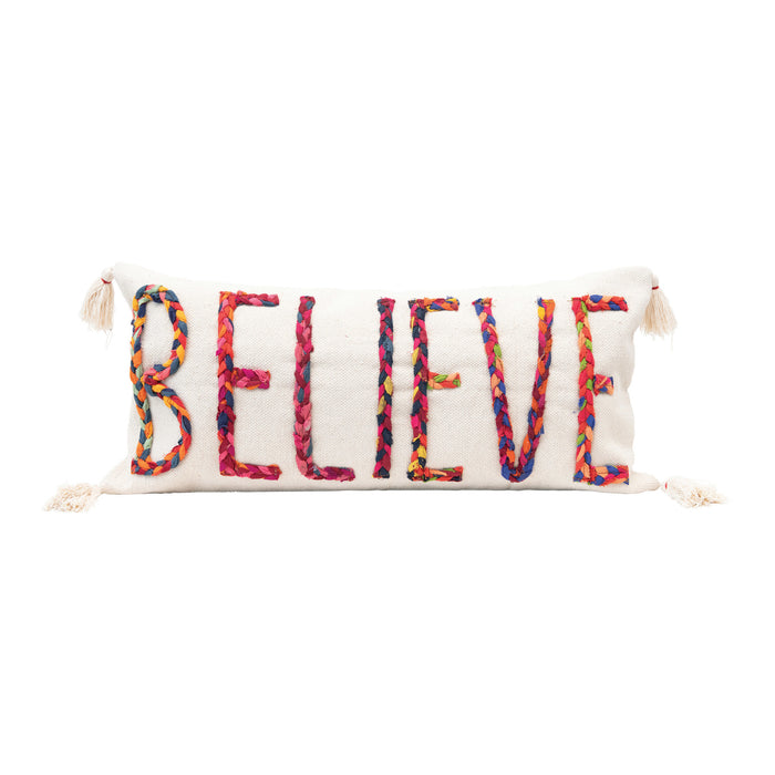 Chindi Believe Pillow