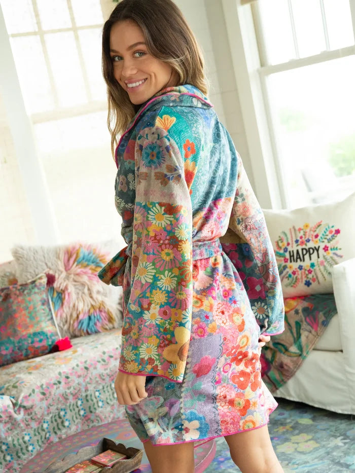 Cozy Blanket Robe - Patchwork Love Mini-view 3