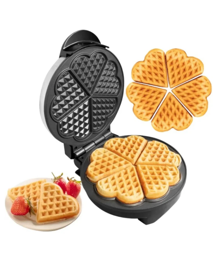 CucinaPro Electric Nonstick Heart Waffle Maker