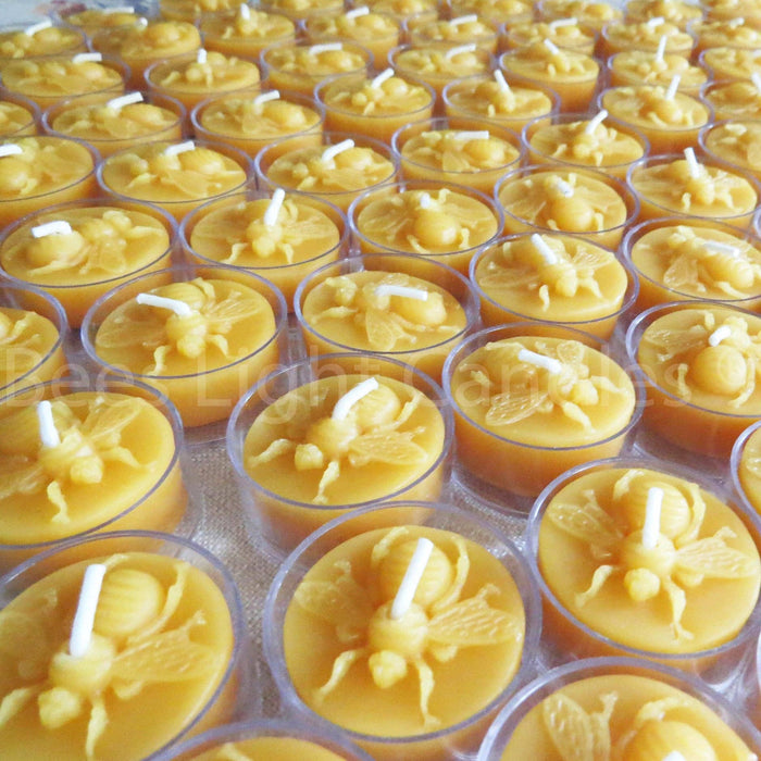 Embossed Beeswax Tealights