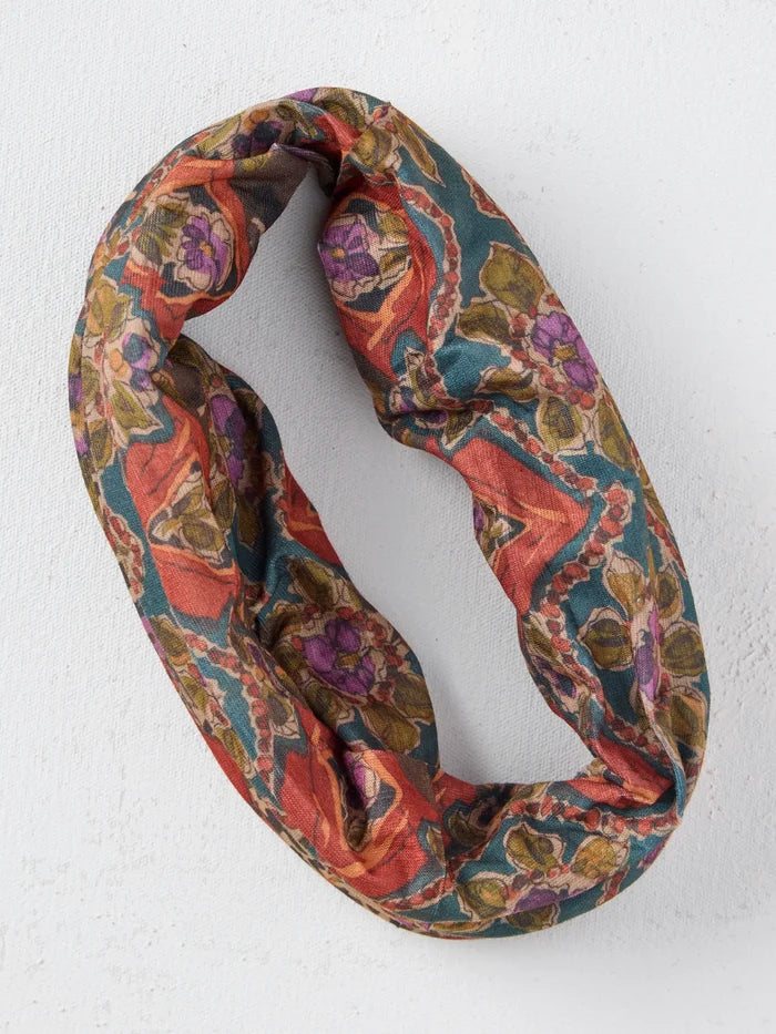 Full Boho Bandeau® Headband - Brown Tuscany Border-view 3