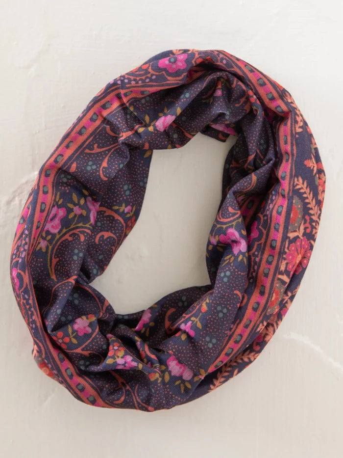 Full Boho Bandeau® Headband - Willow Medallion Indigo-view 3