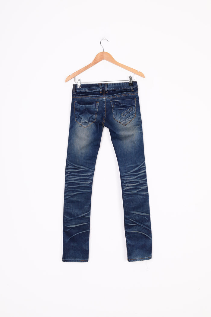 Han.W Womens Blue Jeans Size W 25