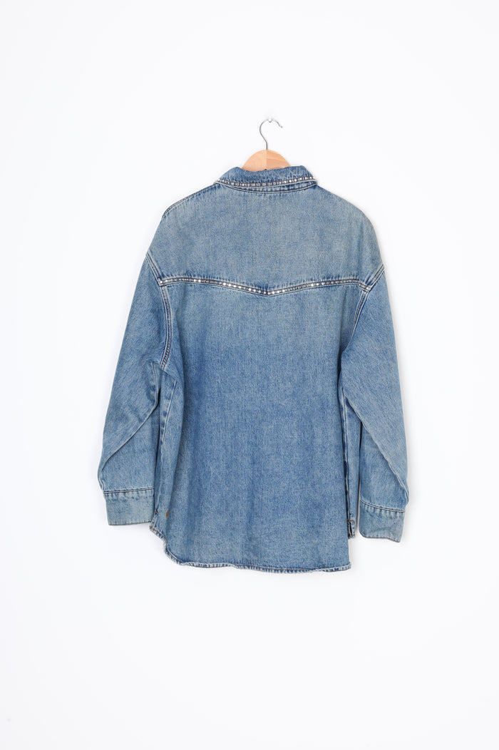 Ksubi Womens Blue Jacket Size L