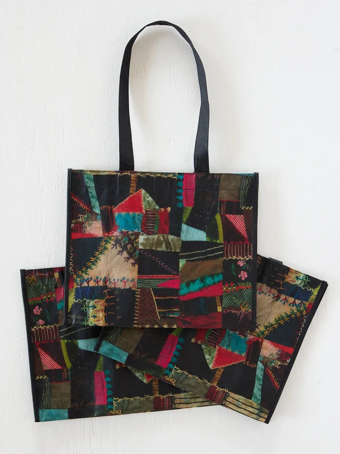 Large Happy Bag, Set of 3 - Artisan Stitches Multi-view 2