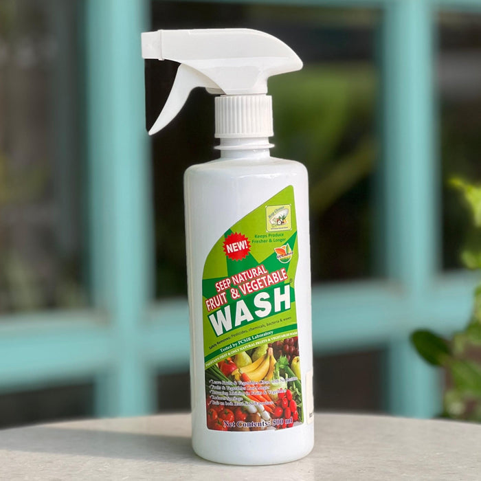 Natural Fruit & Vegetable Wash 500ml - Tayyib Store - Seep Organics - Lahore