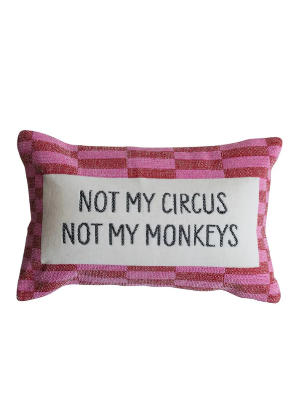 Not My Circus Lumbar Pillow