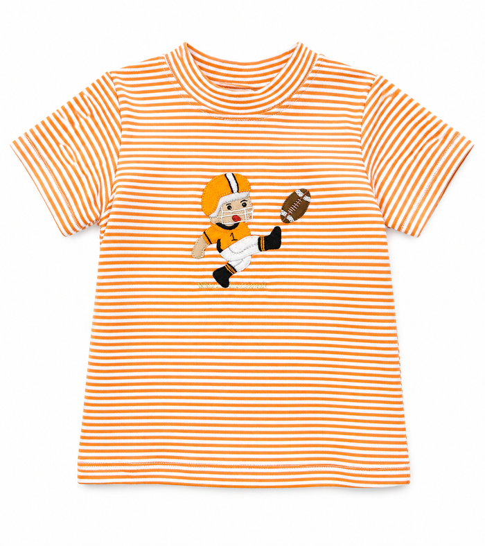 Orange Football Tee