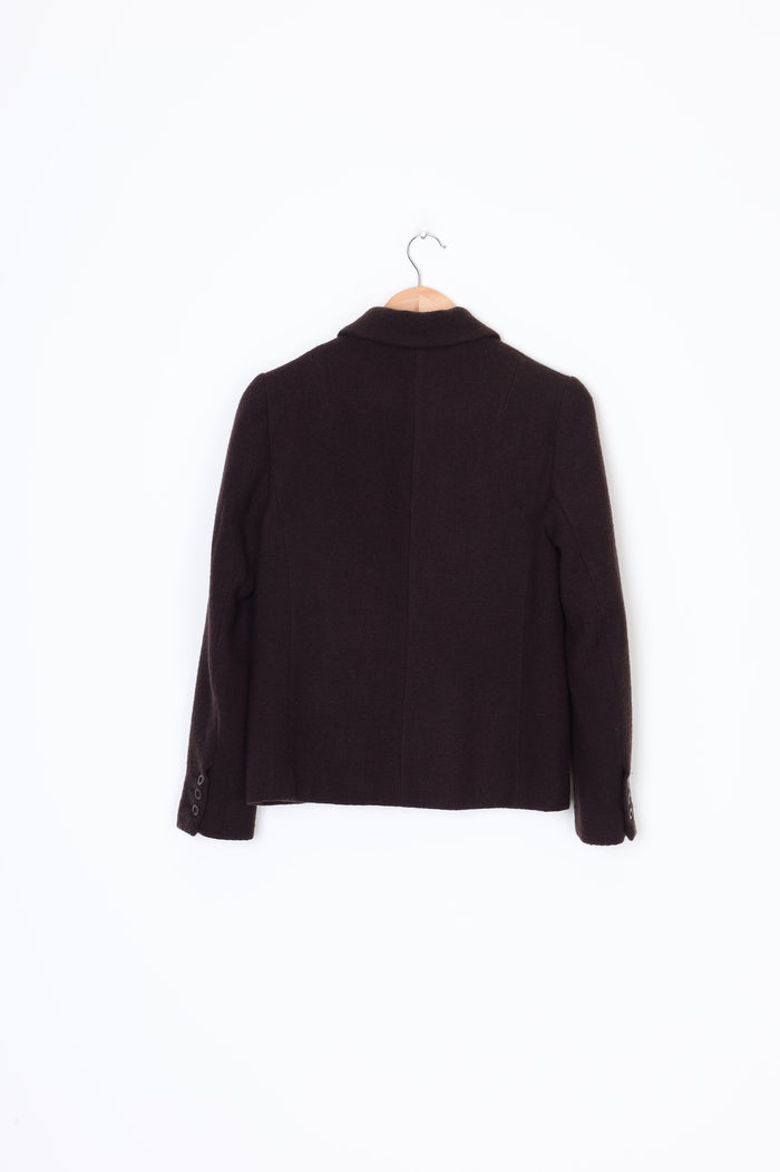 Penny Sage Womens Brown Jacket Size 8
