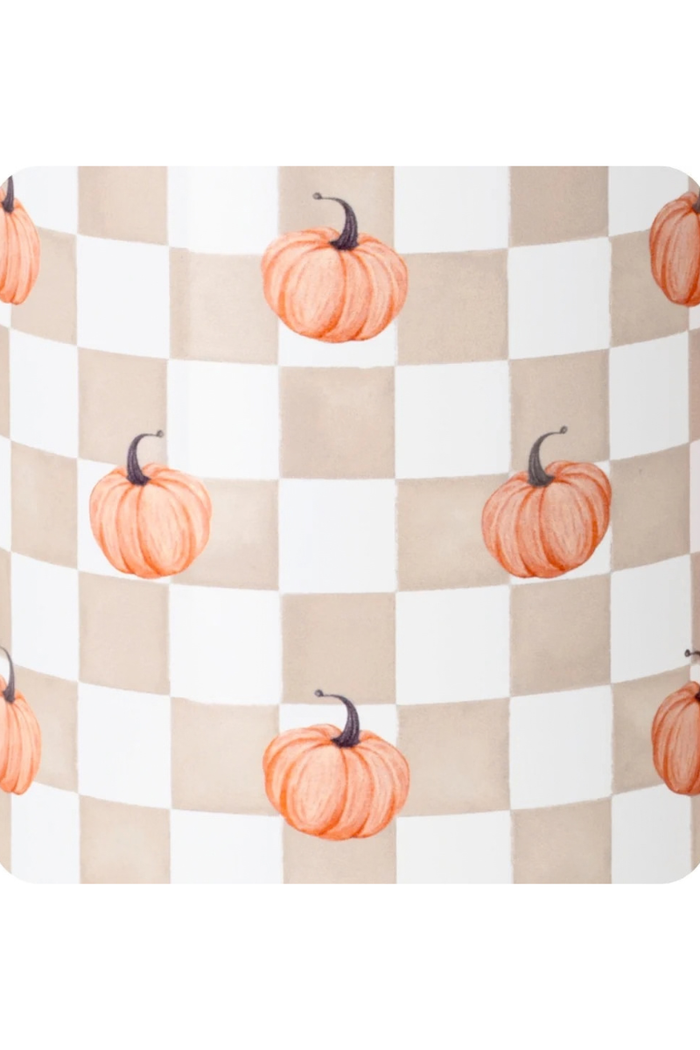 Pumpkin Check Mega Mug 30oz