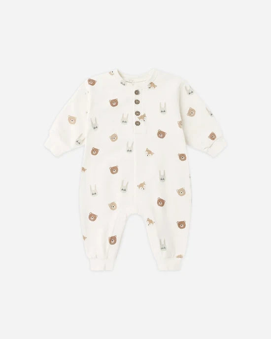 Relaxed Fleece Jumpsuit Critters