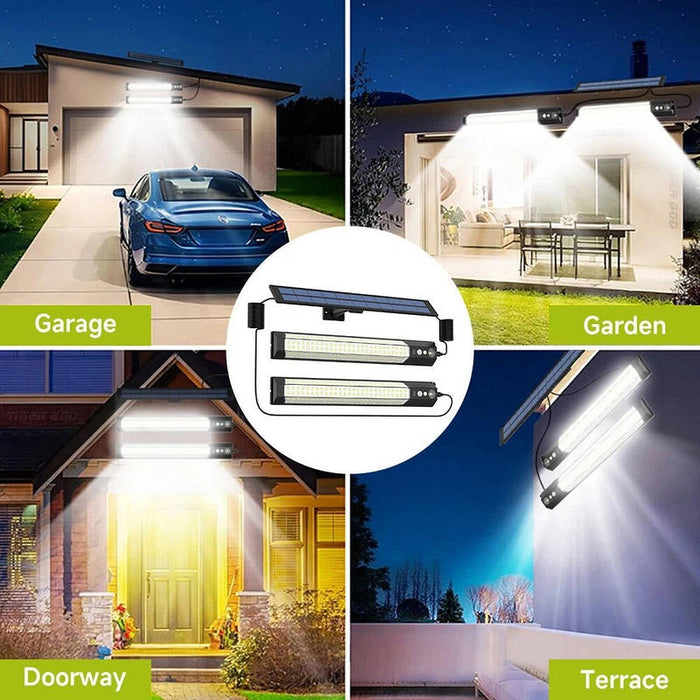 Solar Pendant Light 316 LED, Motion Sensor Solar Powered Indoor Outdoor Shed Light