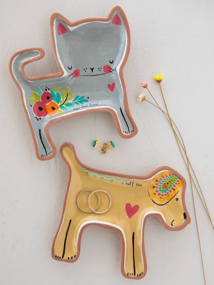Terracotta Trinket Dish - Purr-Fect Friend-view 2