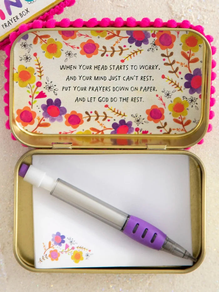 Tin Prayer Box - Beautiful Girl-view 2