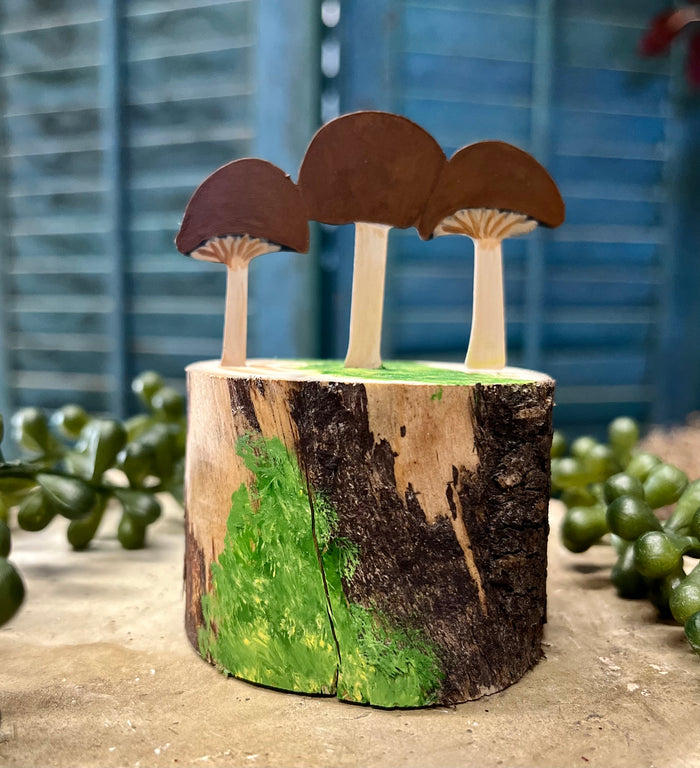 Toadstool Mushrooms (Brown) Table Toppers