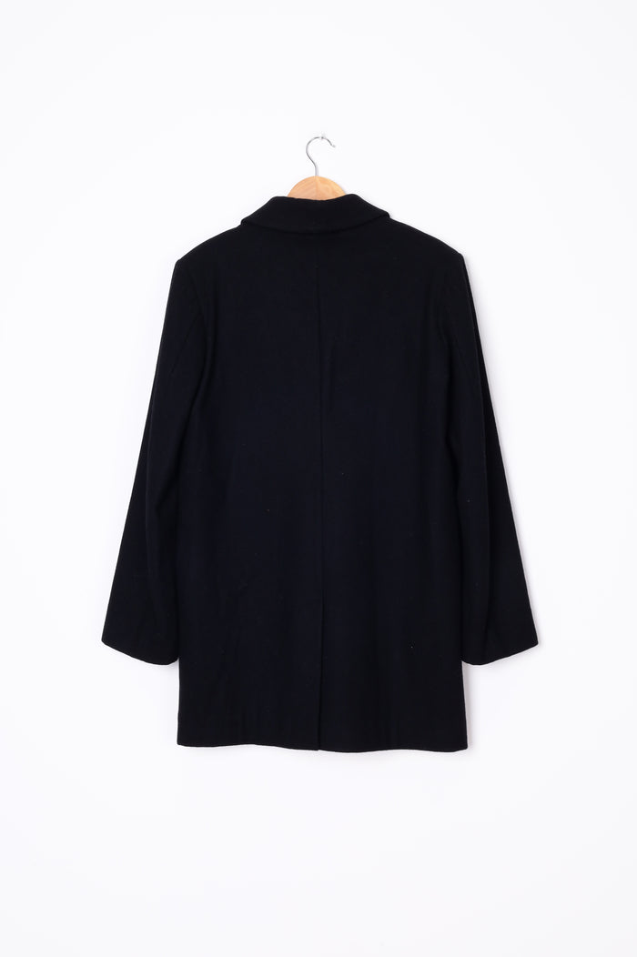 World Mens Black Coat Size S