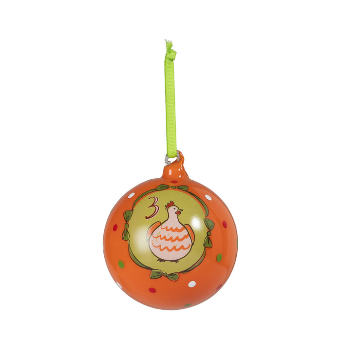 12 Days of Christmas Glass Ball Ornament Set