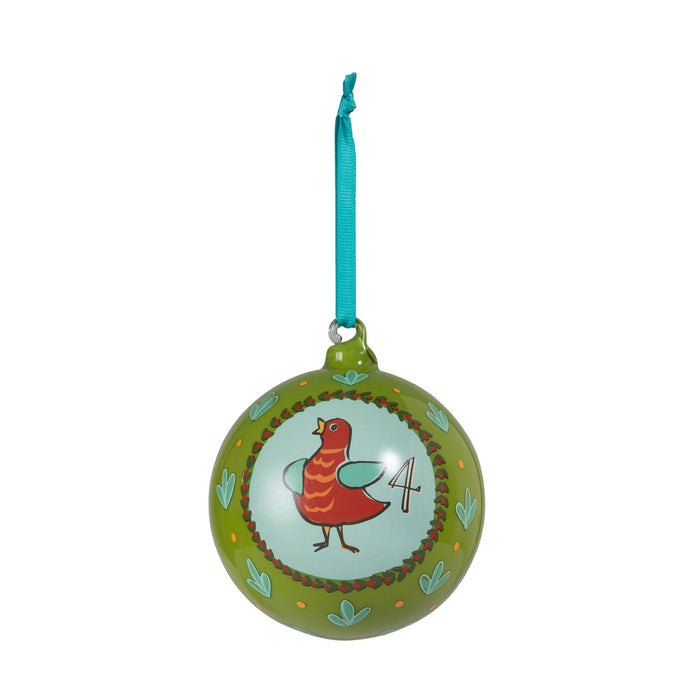 12 Days of Christmas Glass Ball Ornament Set