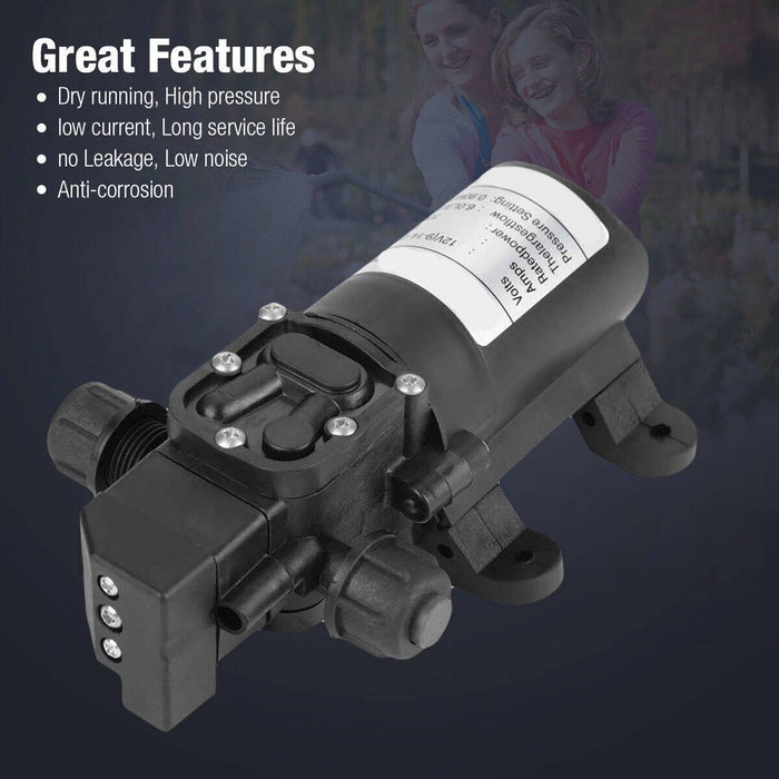 2 Pack 12V Self Priming Electric Water Pump, 130 PSI Sprayer for RV Camper Marine Boat