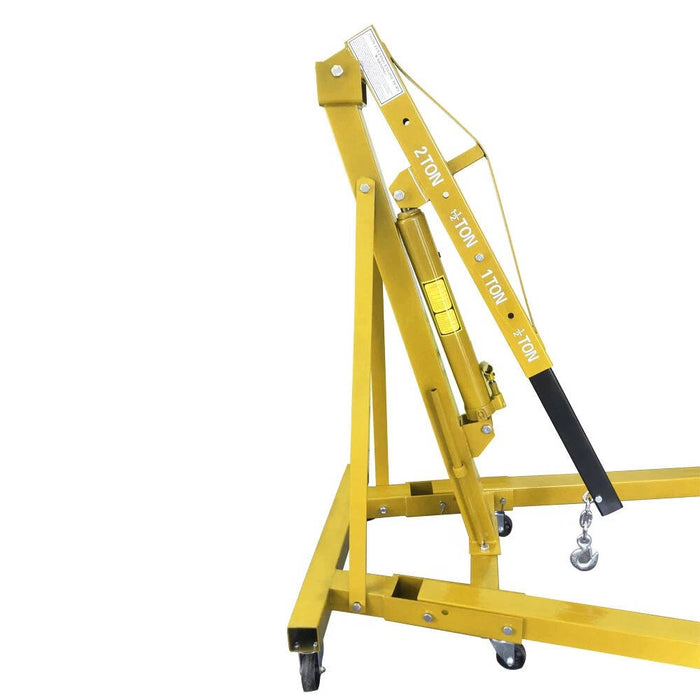 2 Ton Engine Hoist Cherry Picker Foldable Hydraulic Shop Crane Heavy Duty Lift for Garage Workshop
