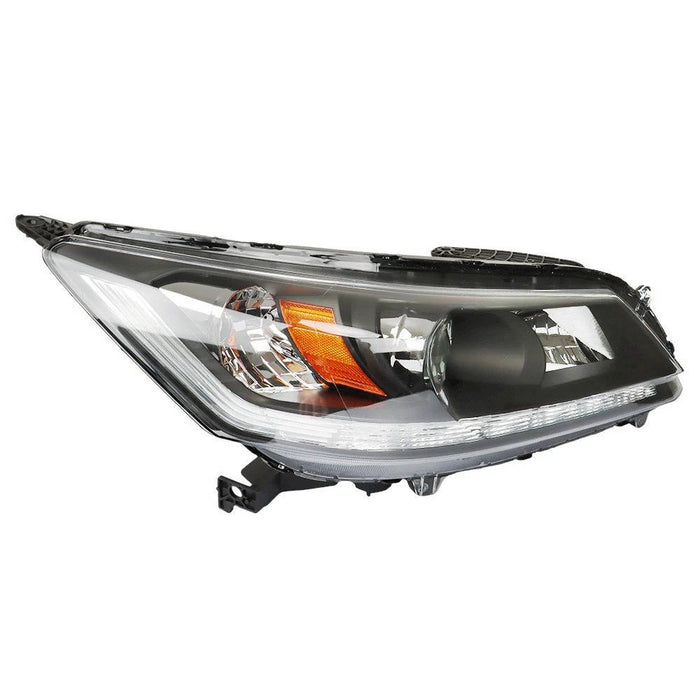 2013-2015 Honda Accord Sedan Halogen Headlights, Integrated LED DRL Assembly, Left & Right Side Pair, Direct OEM Fit