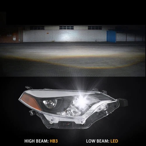 2014-2016 Toyota Corolla Factory Style Headlight Set, Complete Pair (Driver & Passenger Side)