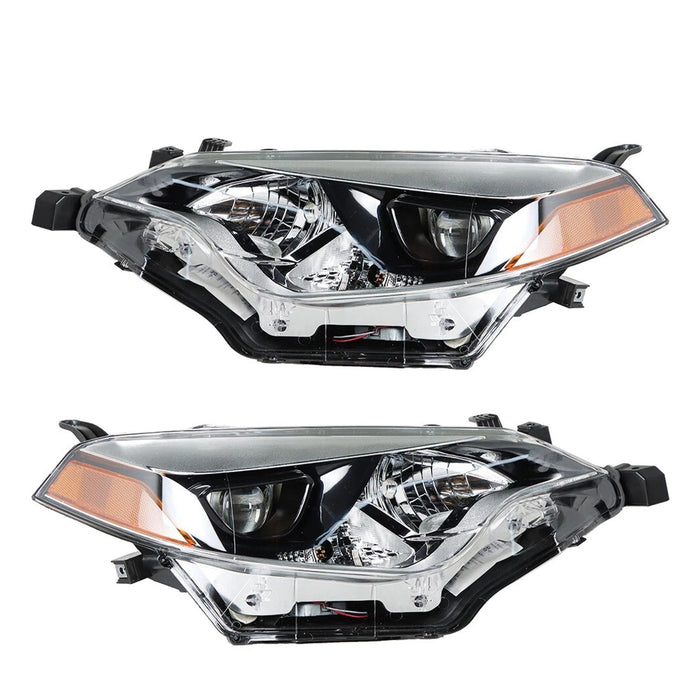 2014-2016 Toyota Corolla Factory Style Headlight Set, Complete Pair (Driver & Passenger Side)