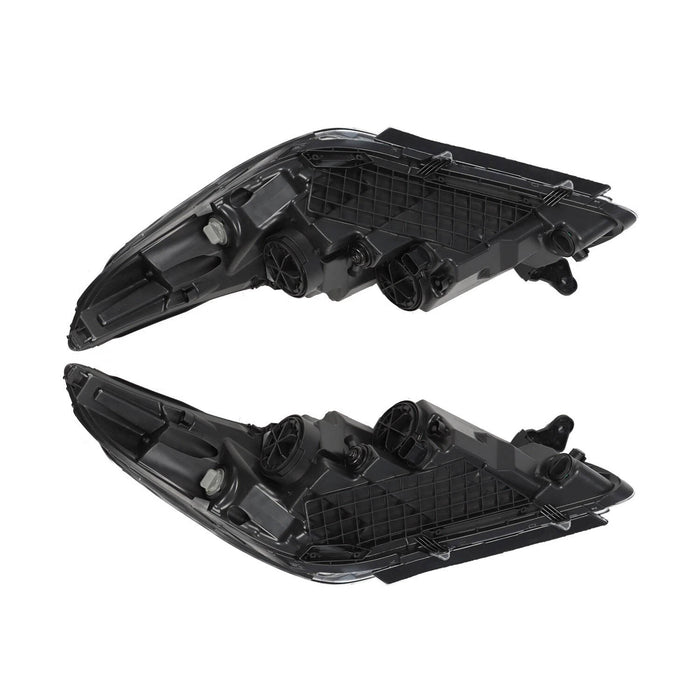 2015-2017 Hyundai Sonata Chrome Halogen Headlights, Factory Style Replacement Pair (Driver & Passenger Side)