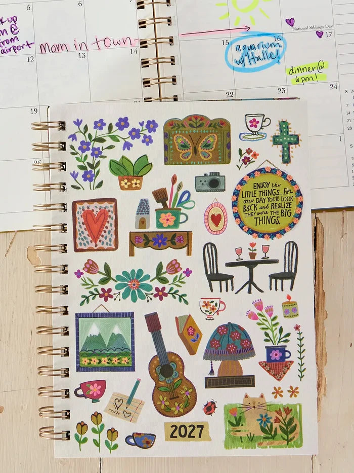 2027 12 Month Planner - Enjoy The Little Things-view 1
