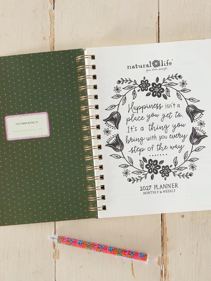 2027 12 Month Planner - Enjoy The Little Things-view 2