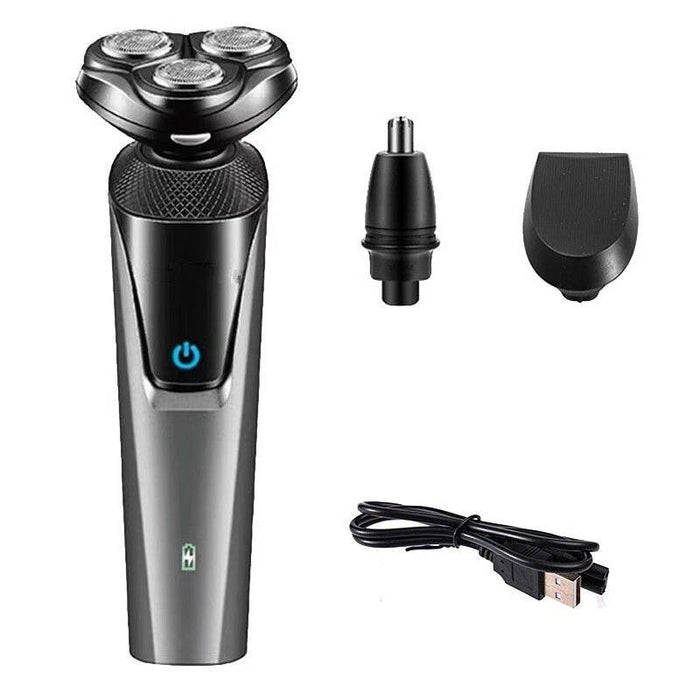 3 in 1 Electric Rotary Razors for Men - Waterproof