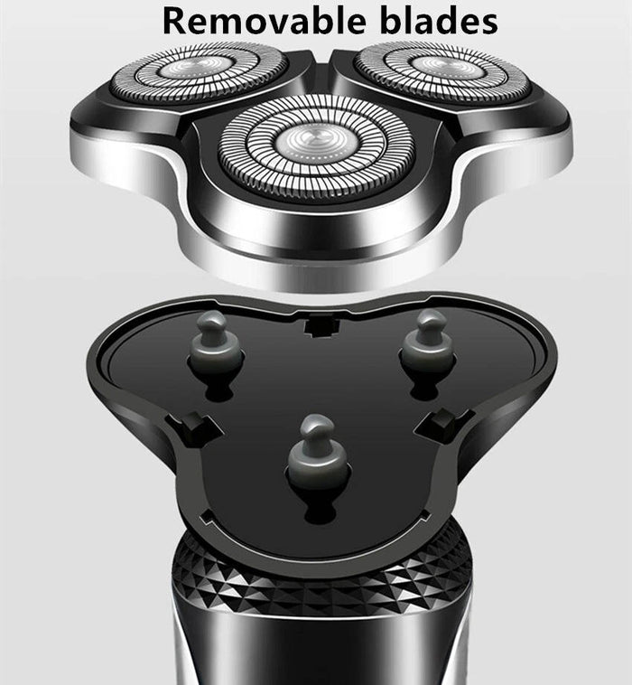3 in 1 Electric Rotary Razors for Men - Waterproof