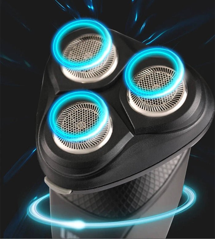 3 in 1 Electric Rotary Razors for Men - Waterproof