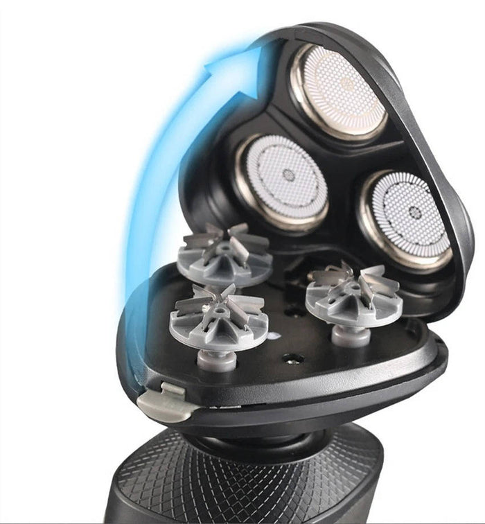 3 in 1 Electric Rotary Razors for Men - Waterproof