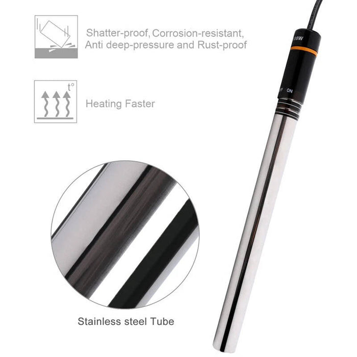 500W LCD Digital Aquarium Heater, Submersible Fish Tank Thermostat with Safety Protection