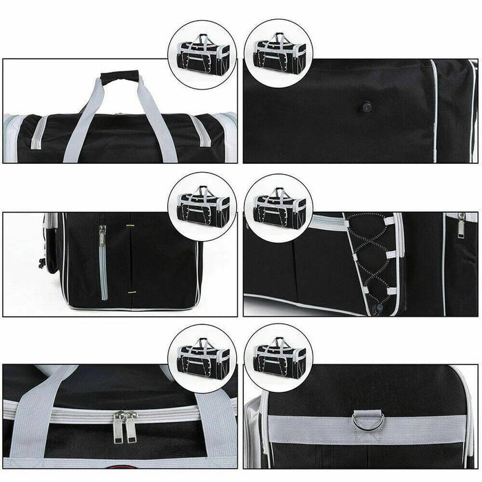72L Large Duffle Bag For Men & Women: Foldable Travel Luggage, Water-Resistant Weekender Bag With Shoulder Strap