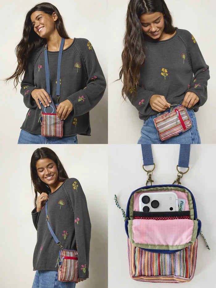 8-in-1 Pocket Crossbody - Desert Sol Stripes-view 2