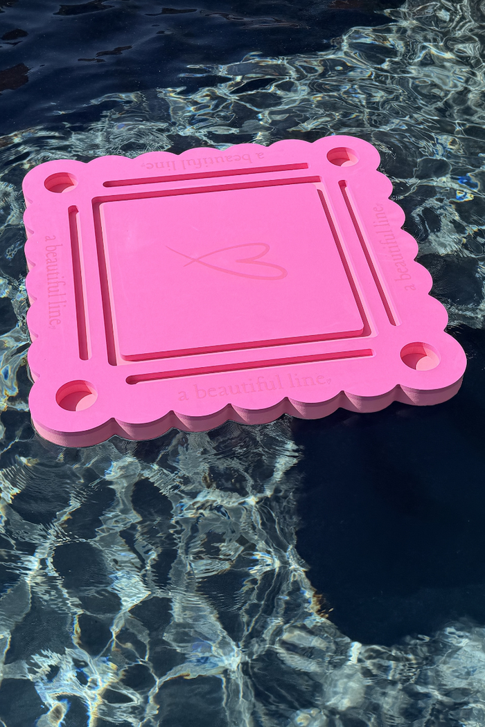 A Beautiful Line Mahjong Floating Mat - Pink - FINAL SALE