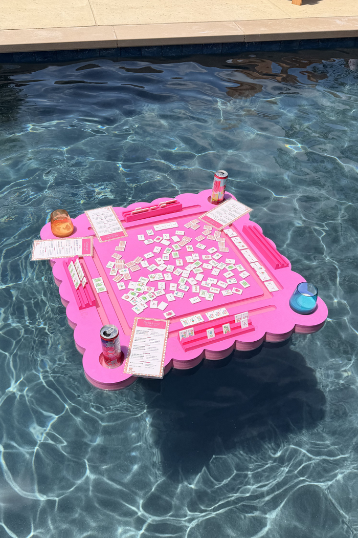 A Beautiful Line Mahjong Floating Mat - Pink - FINAL SALE