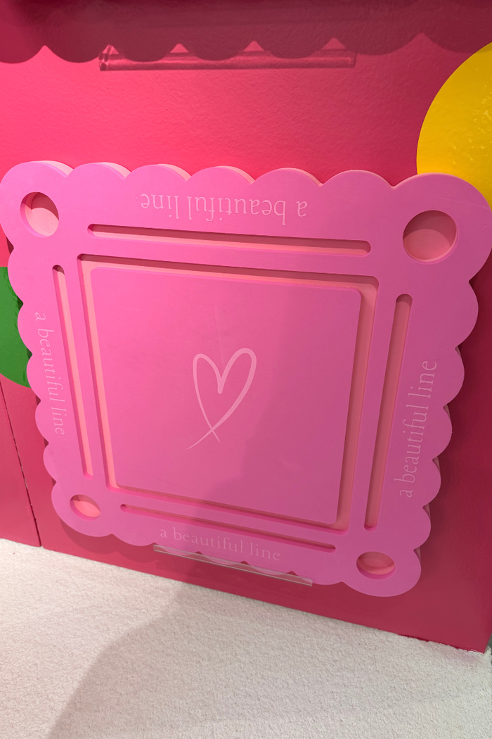 A Beautiful Line Mahjong Floating Mat - Pink - FINAL SALE