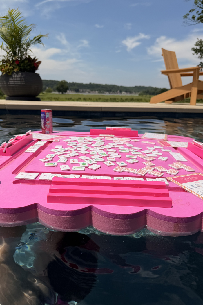 A Beautiful Line Mahjong Floating Mat - Pink - FINAL SALE
