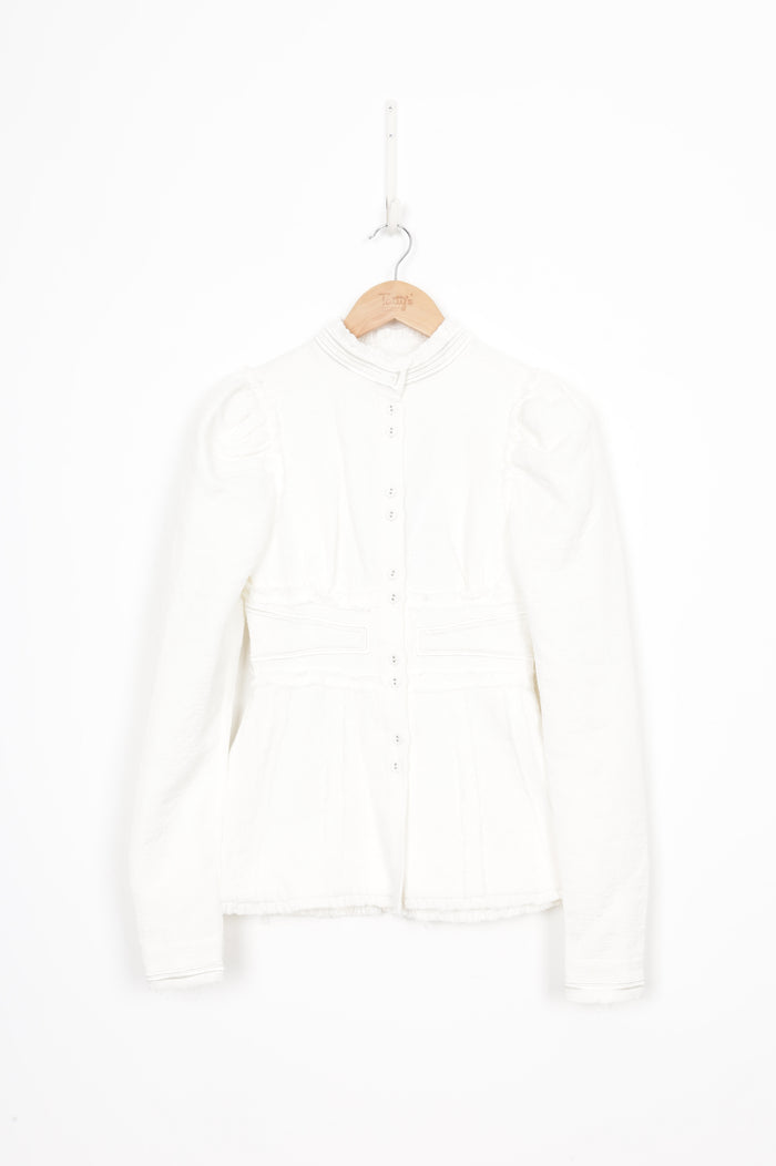 Aje Womens White Jacket Size 6