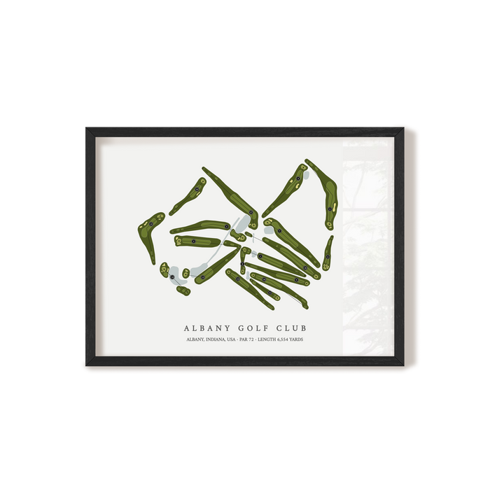 Albany Golf Club | Golf Course Map | Black+Frame