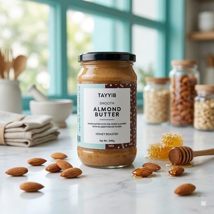 Almond Butter 340g - Tayyib Store - Tayyib Foods - Lahore