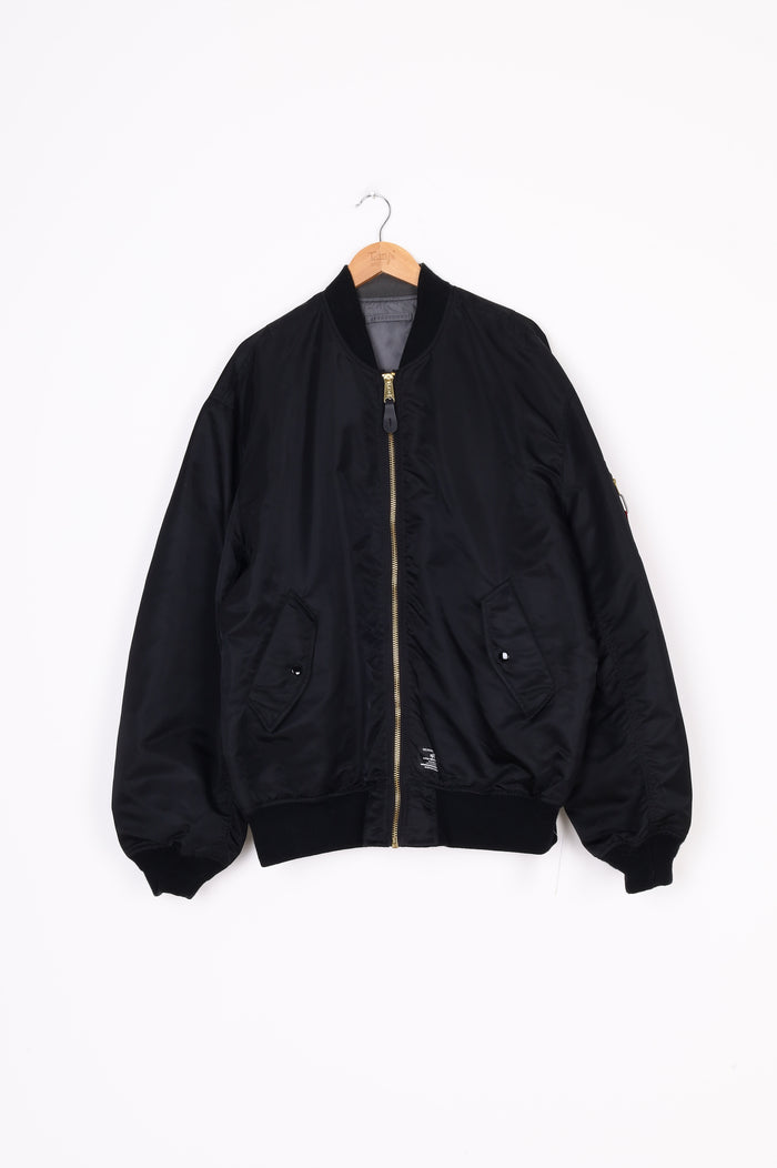 Alpha Industries Mens Black Jacket Size L