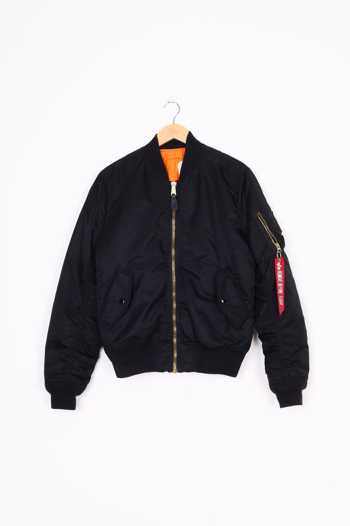 Alpha Industries Mens Black Jacket Size M