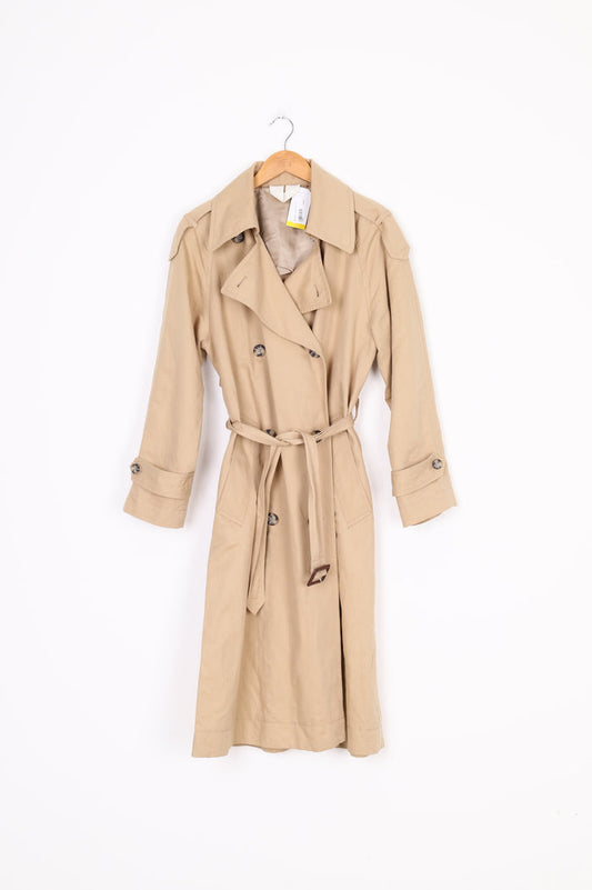 Arket Womens Beige Coat Size 36