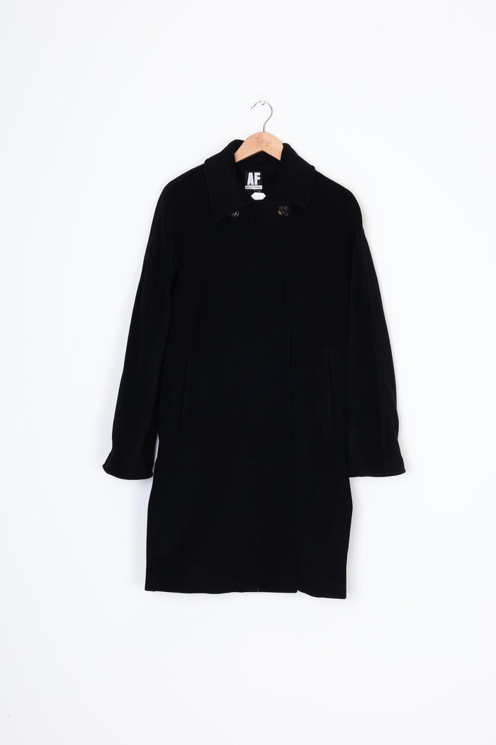Ashley Fogel Womens Black Coat Size 12